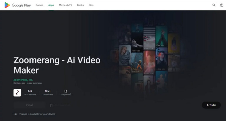 Ứng dụng edit video Tiktok Zoomerang phù hợp cho người mới bắt đầu (Nguồn: Hoothemes)