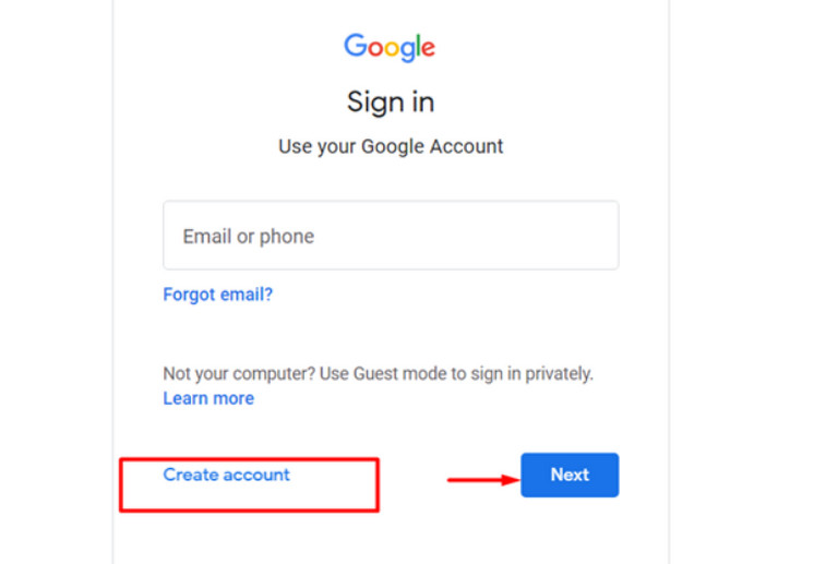 Cách đăng ký tài khoản Google Bard AI bằng địa chỉ email mới (Nguồn: Linuxhint)