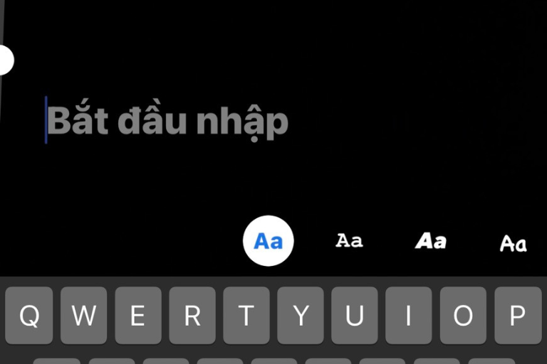 Gõ văn bản cho video facebook reels